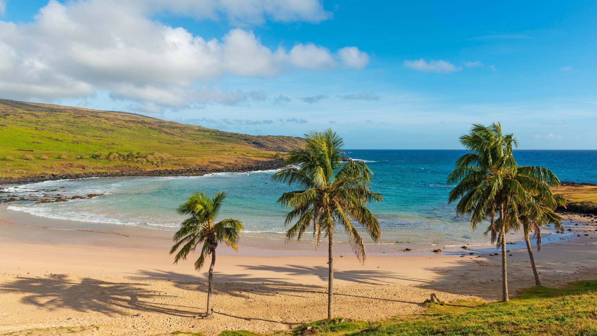 Wyspy Wielkanocne, Plaża Anakena