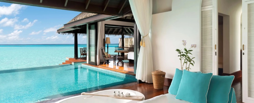 Malediwy, villa na wodzie